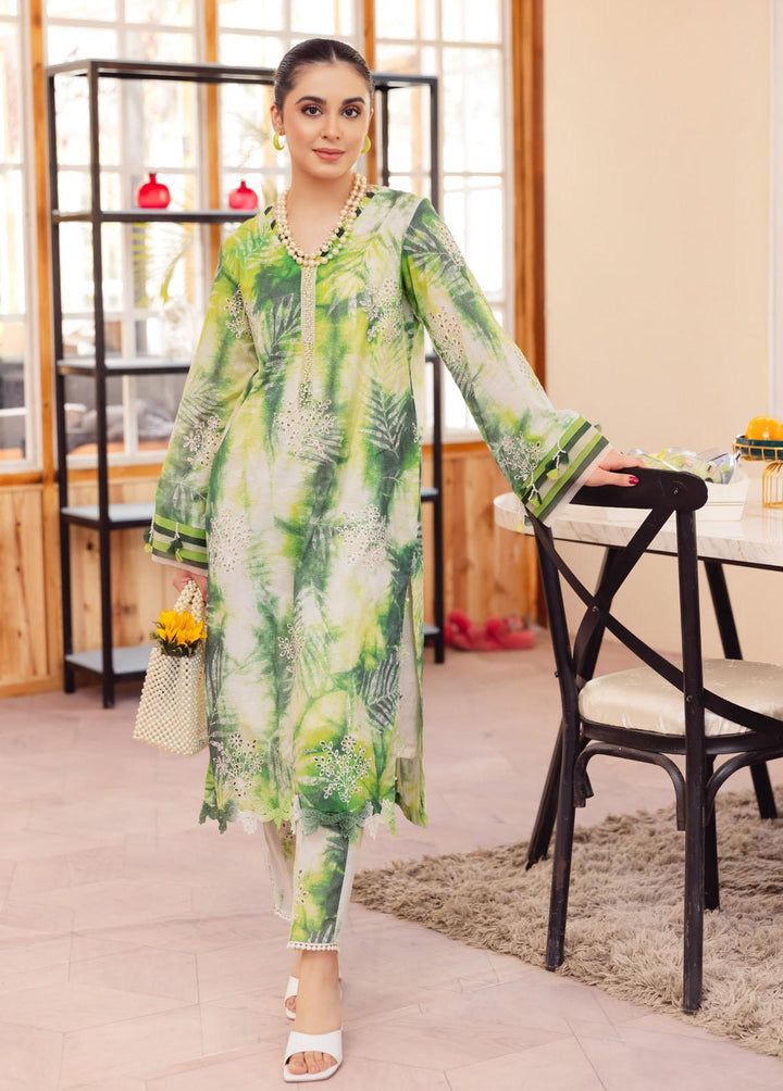 Ballerina by Nureh Embroidered Lawn Suits Unstitched 2 Piece NU23B NU2-87 - Summer Collection