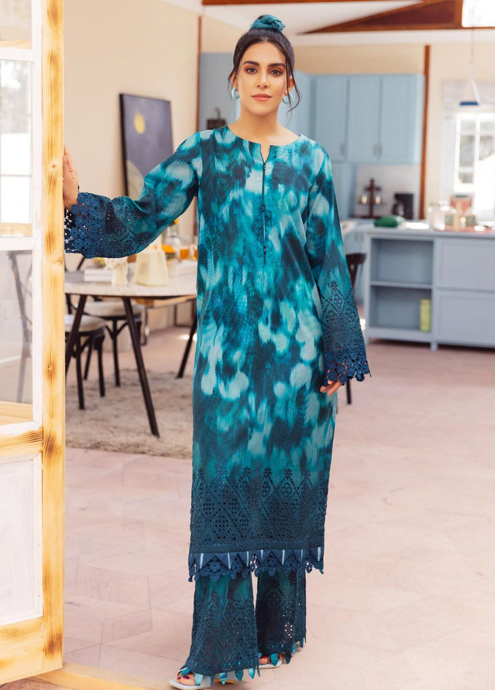Ballerina by Nureh Embroidered Lawn Suits Unstitched 2 Piece NU23B NU2-88 - Summer Collection