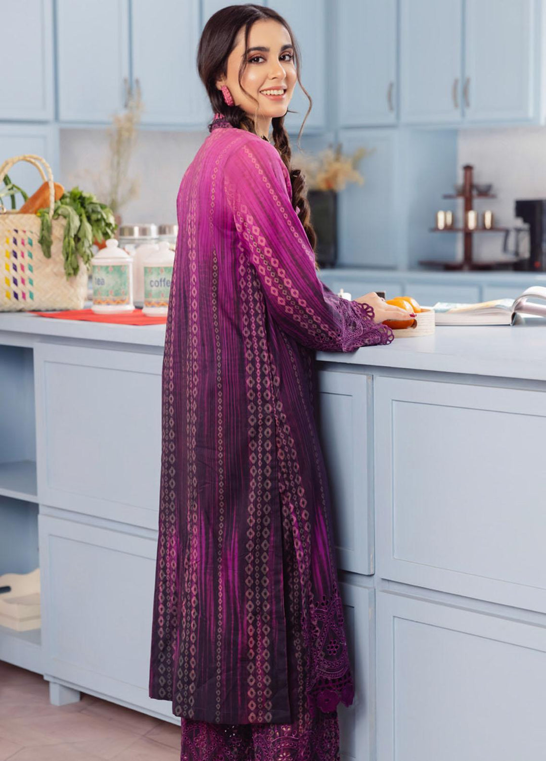 Ballerina by Nureh Embroidered Lawn Suits Unstitched 2 Piece NU23B NU2-89 - Summer Collection