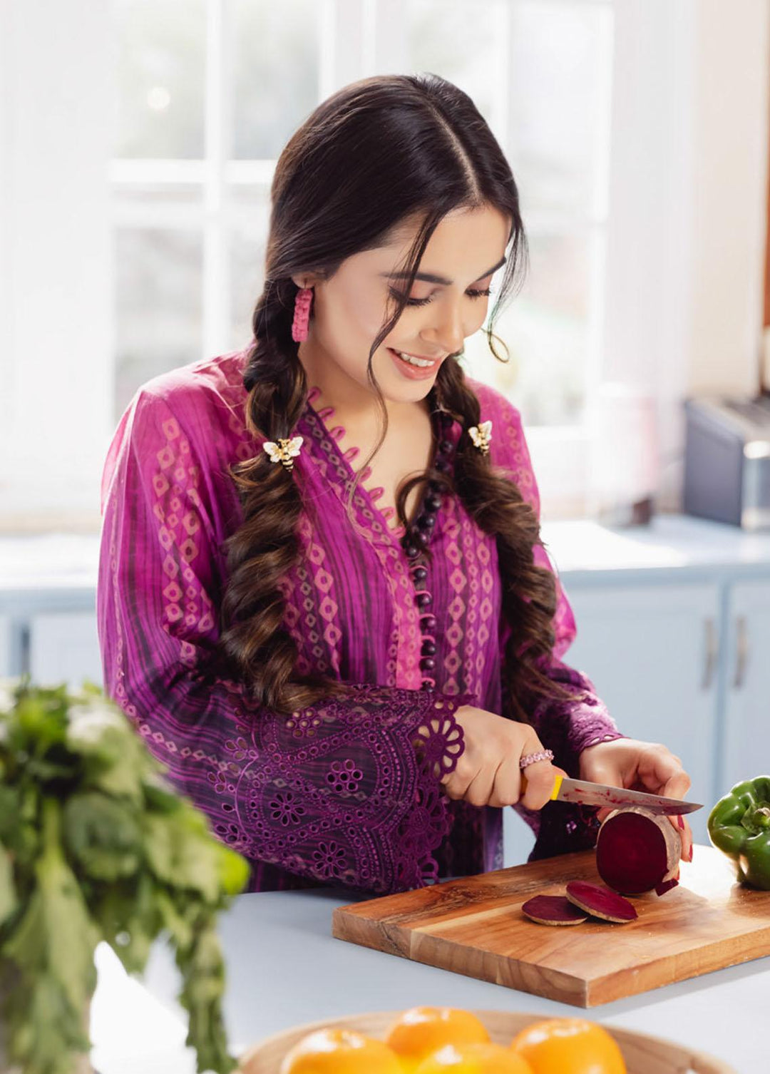 Ballerina by Nureh Embroidered Lawn Suits Unstitched 2 Piece NU23B NU2-89 - Summer Collection