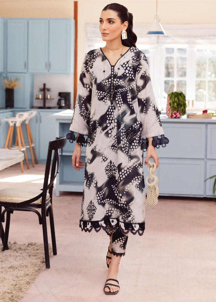 Ballerina by Nureh Embroidered Lawn Suits Unstitched 2 Piece NU23B NU2-90 - Summer Collection