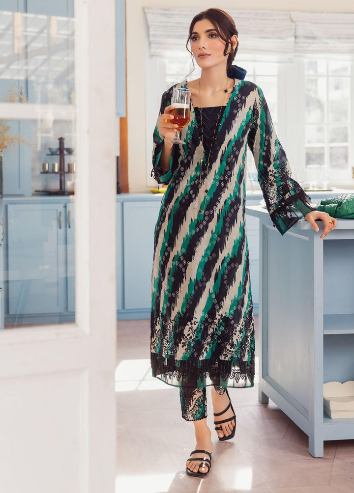 Ballerina by Nureh Embroidered Lawn Suits Unstitched 2 Piece NU23B NU2-91 - Summer Collection