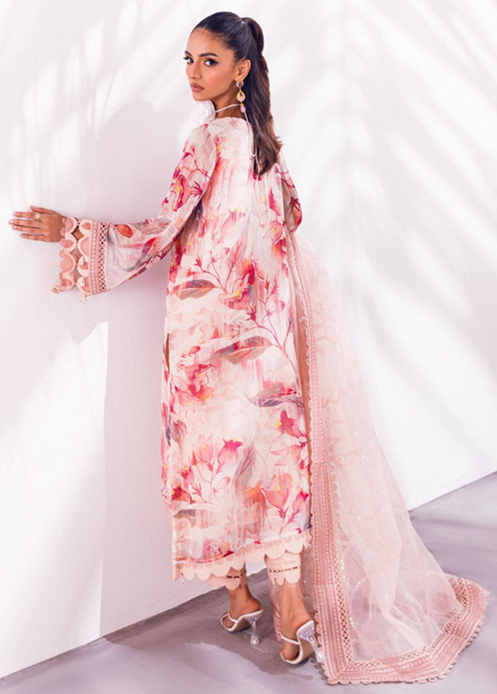 Ballerina By Nureh Embroidered Chiffon Suits Unstitched 4 Piece NU24BL NU2 135 Oak Mist - Festive Collection