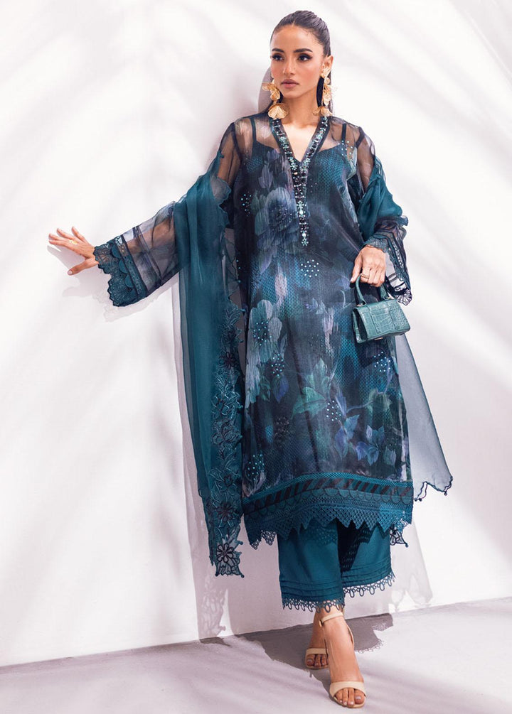 Ballerina By Nureh Embroidered Organza Suits Unstitched 4 Piece NU24BL NU2 136 Coco Love - Festive Collection