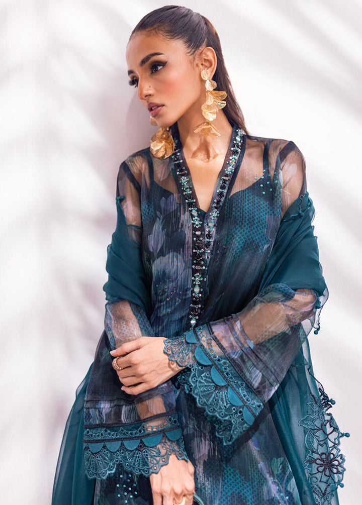 Ballerina By Nureh Embroidered Organza Suits Unstitched 4 Piece NU24BL NU2 136 Coco Love - Festive Collection