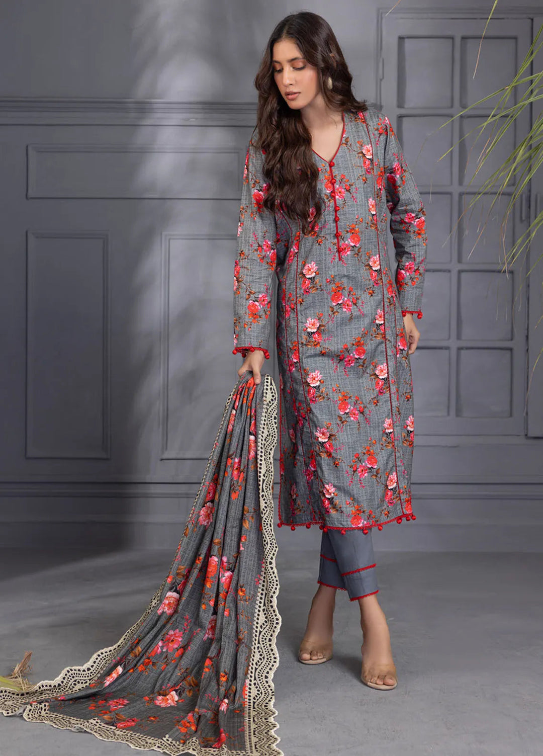 Bana Dora Wintry by Regalia Textiles Printed Suits Unstitched 3 Piece RGT24BD D-02 - Winter Collection