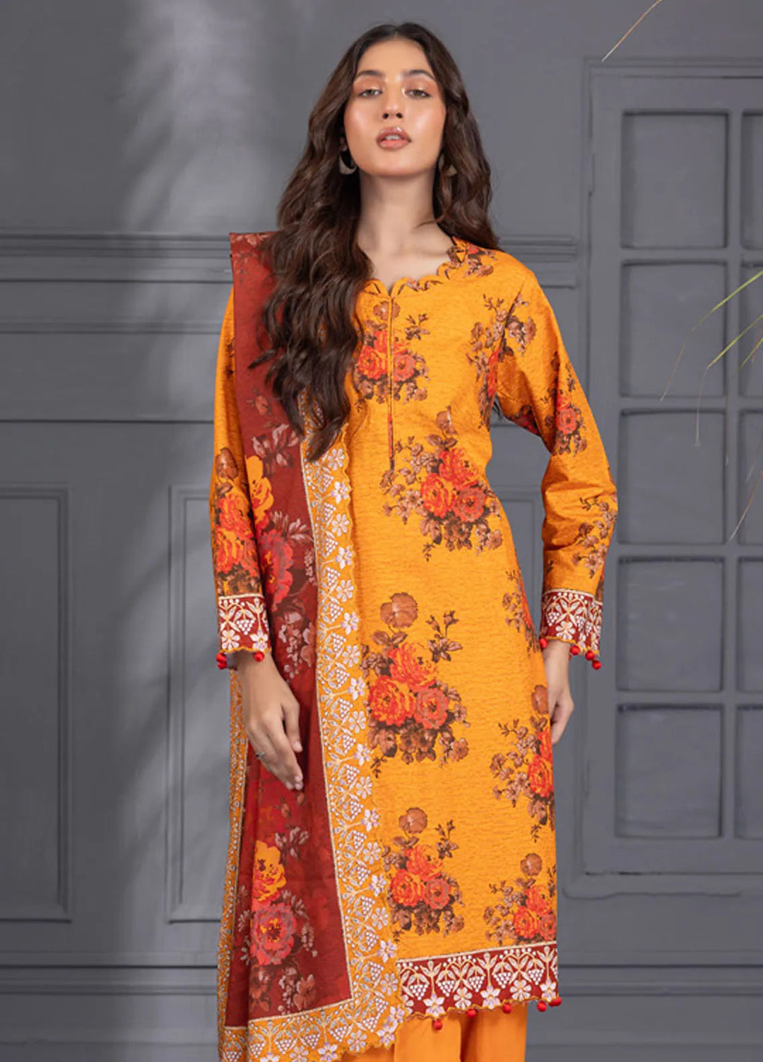Bana Dora Wintry by Regalia Textiles Printed Suits Unstitched 3 Piece RGT24BD D-04 - Winter Collection