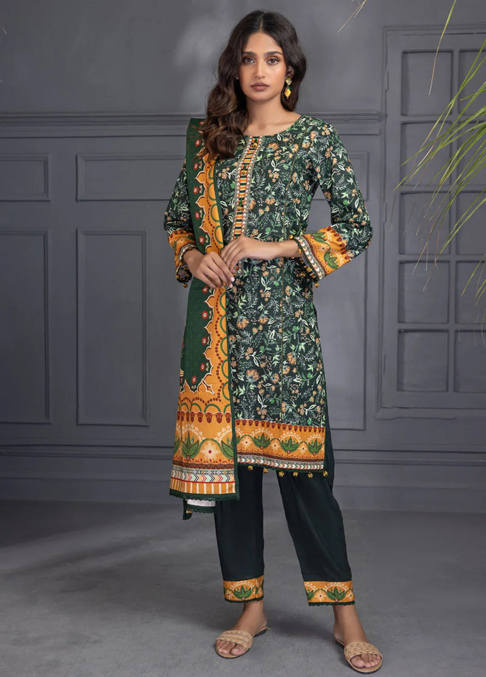 Bana Dora Wintry by Regalia Textiles Printed Suits Unstitched 3 Piece RGT24BD D-07 - Winter Collection