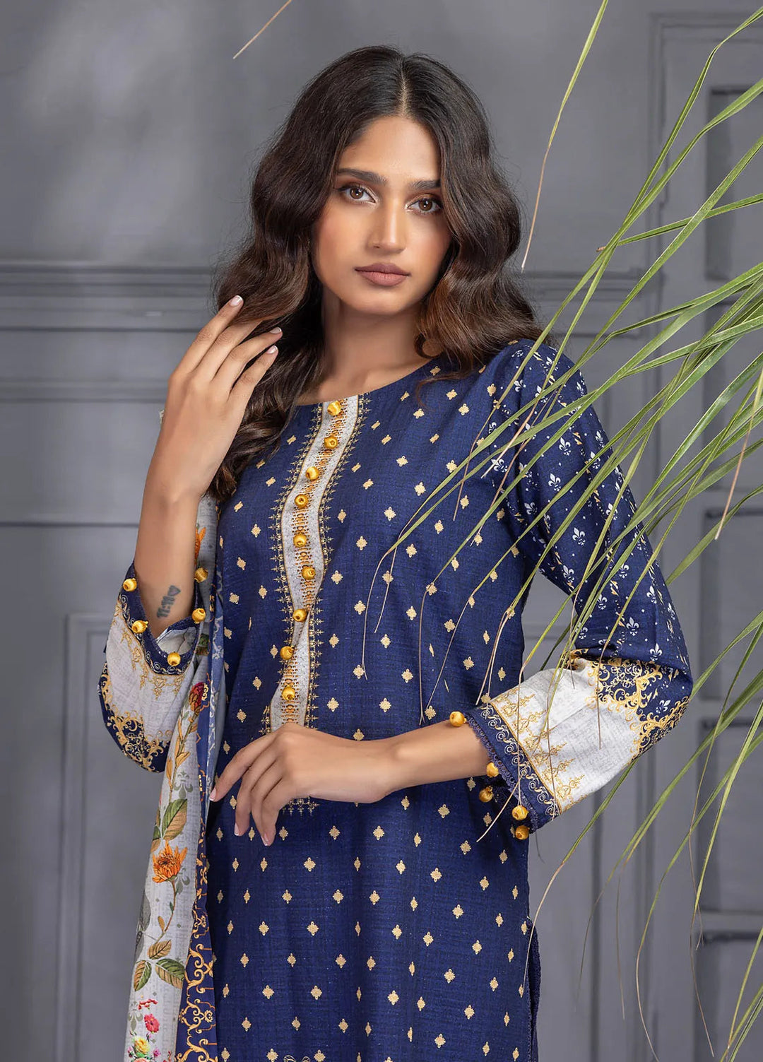 Bana Dora Wintry by Regalia Textiles Printed Suits Unstitched 3 Piece RGT24BD D-09 - Winter Collection