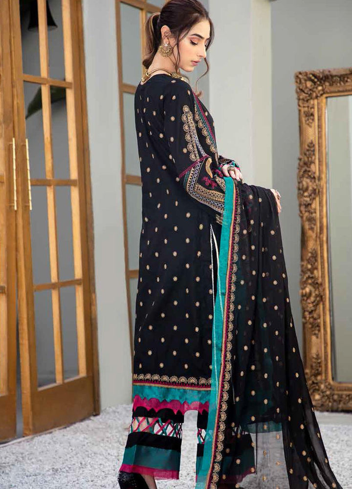 Banafsheh Embroidered Lawn Suits Unstitched 3 Piece BF21LF D-04 - Festive Collection