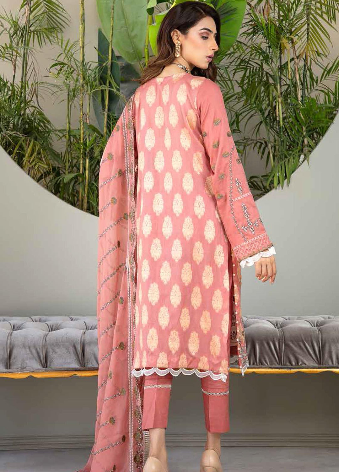 Banafsheh Embroidered Lawn Suits Unstitched 3 Piece BF21LF D-05 - Festive Collection