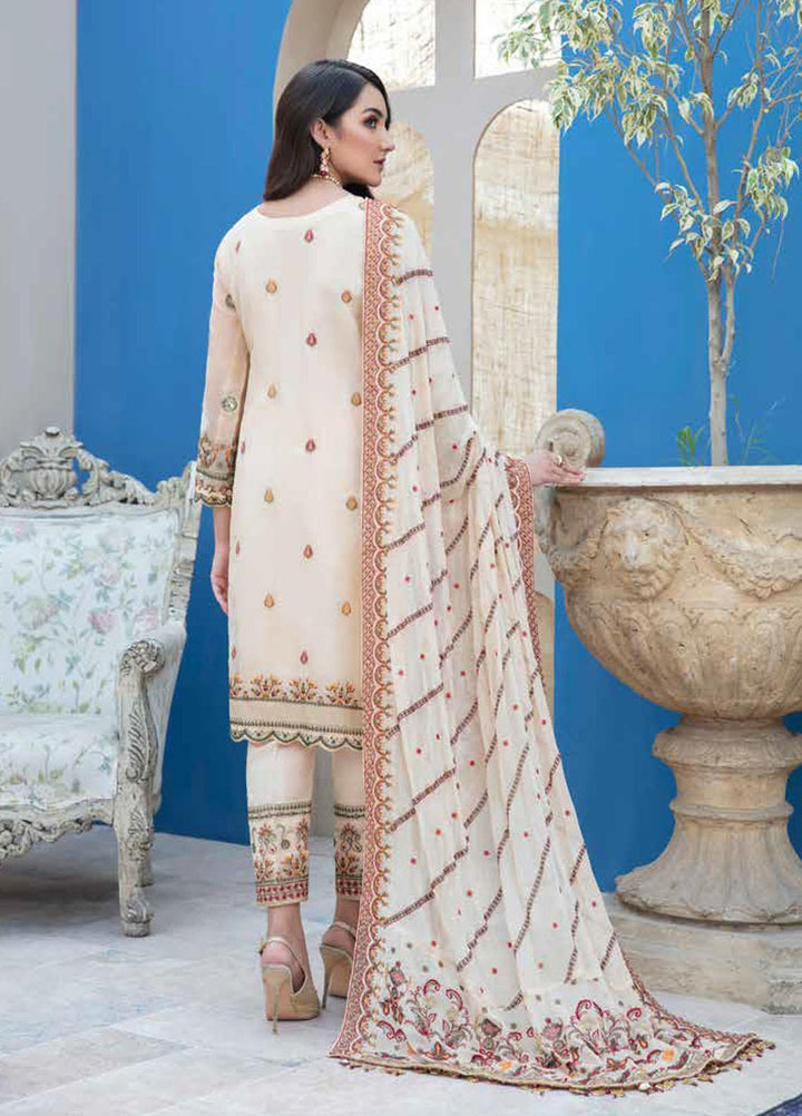 Banafsheh Embroidered Organza Suits Unstitched 3 Piece BF21LF BNL-04 - Formals Collection