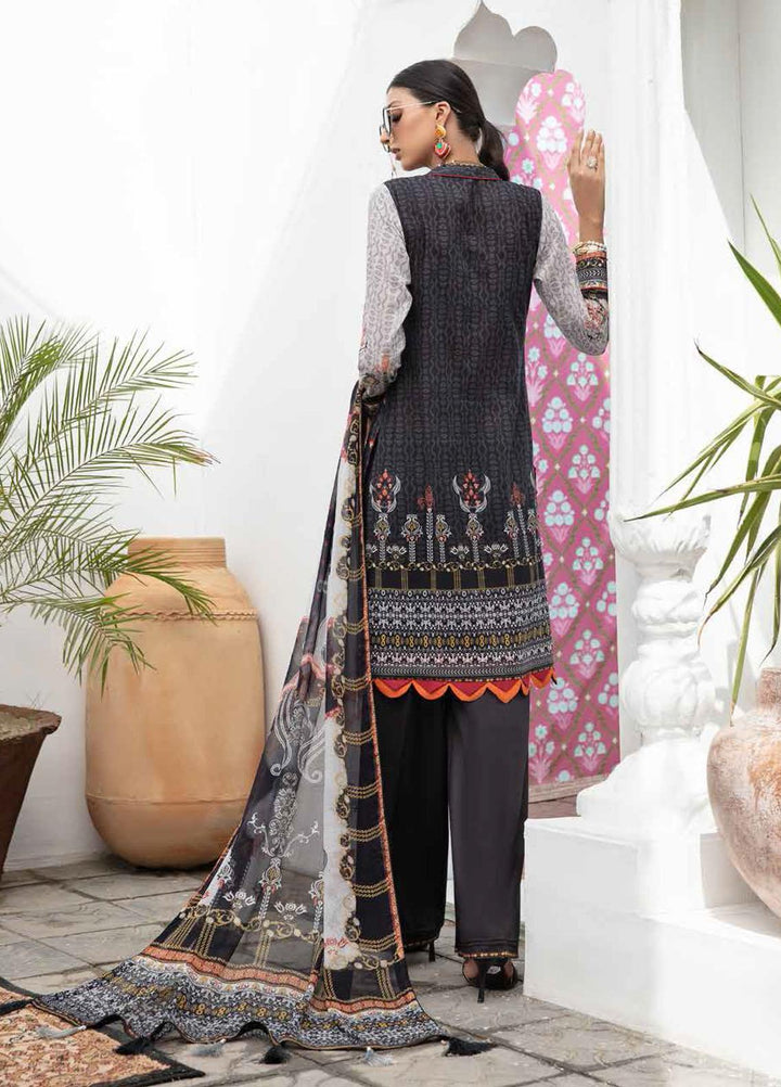 Banafsheh Embroidered Lawn Suits Unstitched 3 Piece BF21LL 03 - Luxury Collection
