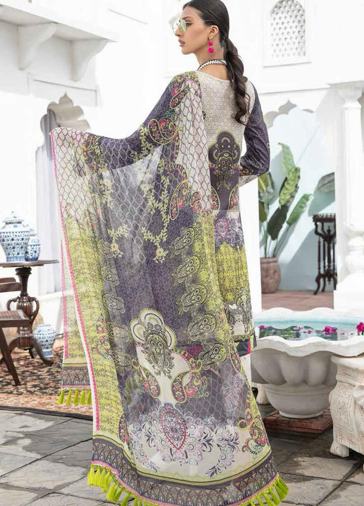 Banafsheh Embroidered Lawn Suits Unstitched 3 Piece BF21LL 07 - Luxury Collection