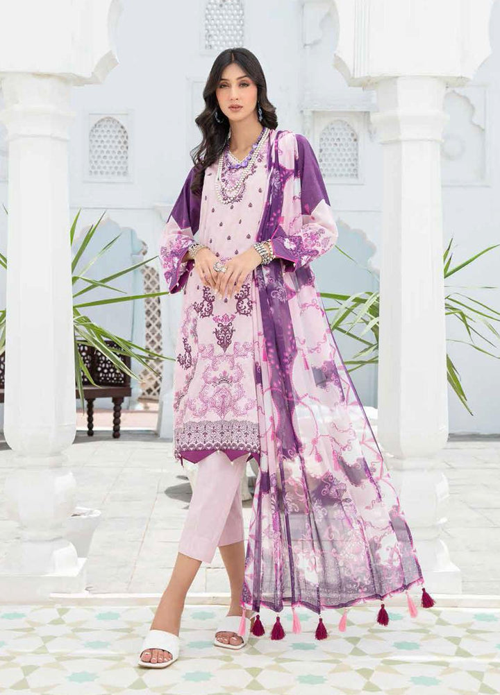 Banafsheh Embroidered Lawn Suits Unstitched 3 Piece BF21LL 09 - Luxury Collection