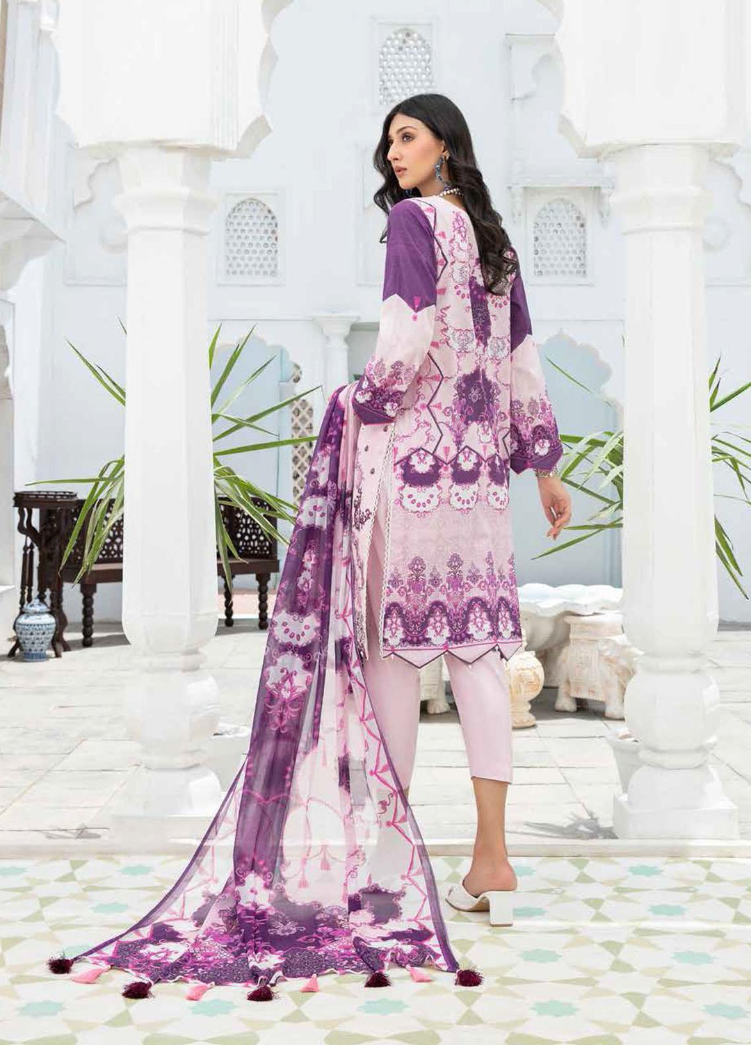 Banafsheh Embroidered Lawn Suits Unstitched 3 Piece BF21LL 09 - Luxury Collection