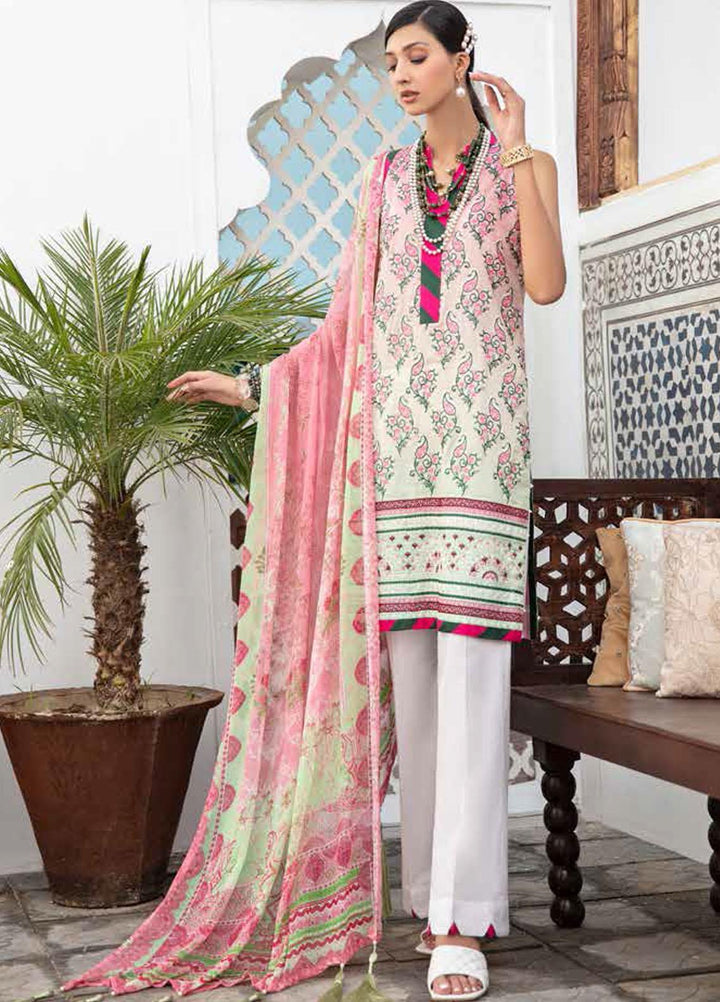 Banafsheh Embroidered Lawn Suits Unstitched 3 Piece BF21LL 11 - Luxury Collection