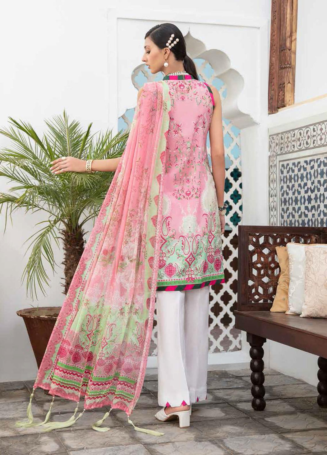 Banafsheh Embroidered Lawn Suits Unstitched 3 Piece BF21LL 11 - Luxury Collection