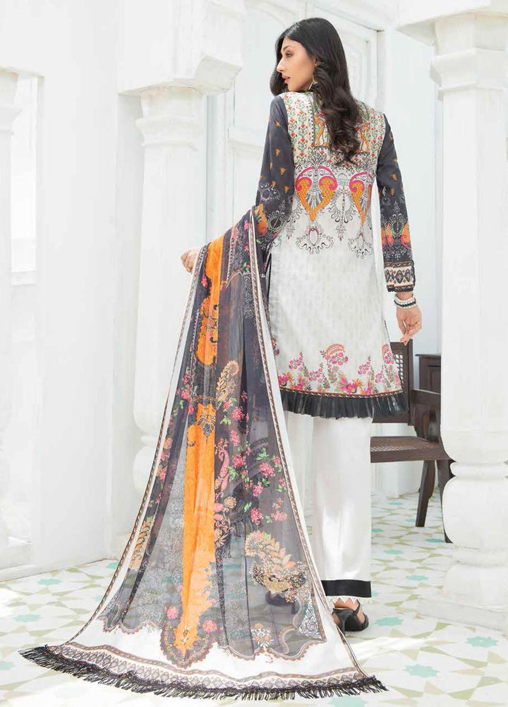 Banafsheh Embroidered Lawn Suits Unstitched 3 Piece BF21LL 12 - Luxury Collection