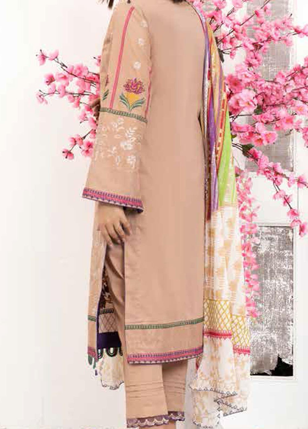 Banafsheh Embroidered Lawn Suits Unstitched 3 Piece BF21PE D-06 - Summer Collection
