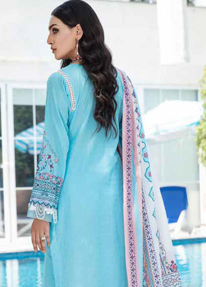 Banafsheh Embroidered Lawn Suits Unstitched 3 Piece BFPEL22 BNP/12 - Summer Collection