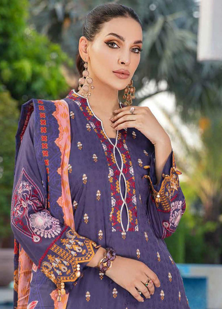 Banafsheh Embroidered Lawn Suits Unstitched 3 Piece BFPEL22 BNP/14 - Summer Collection