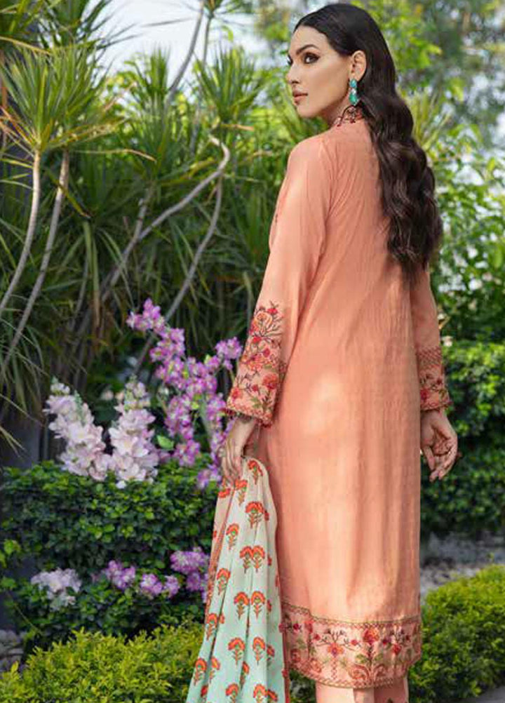 Banafsheh Embroidered Lawn Suits Unstitched 3 Piece BFPEL22 BNP/15 - Summer Collection