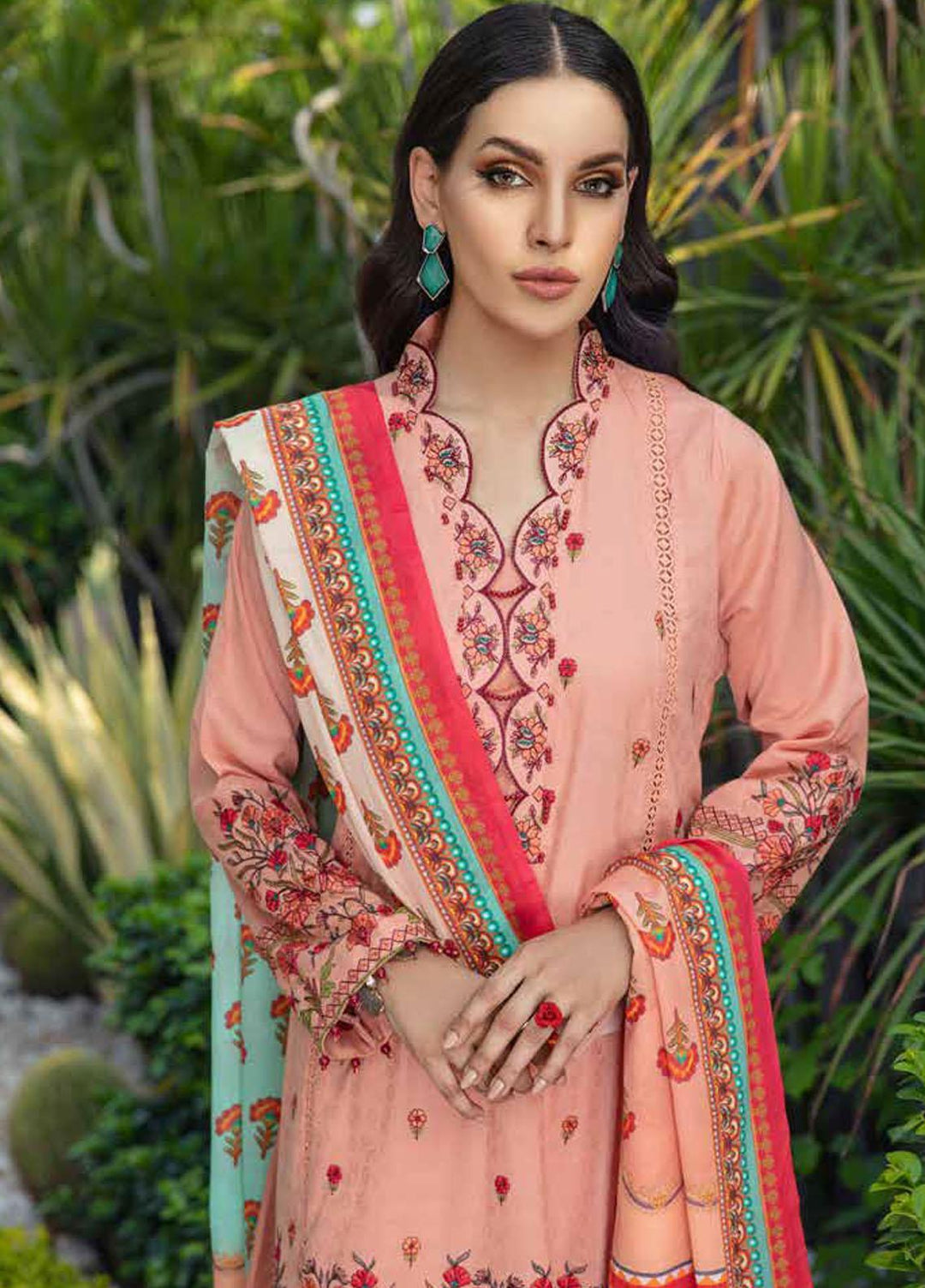Banafsheh Embroidered Lawn Suits Unstitched 3 Piece BFPEL22 BNP/15 - Summer Collection