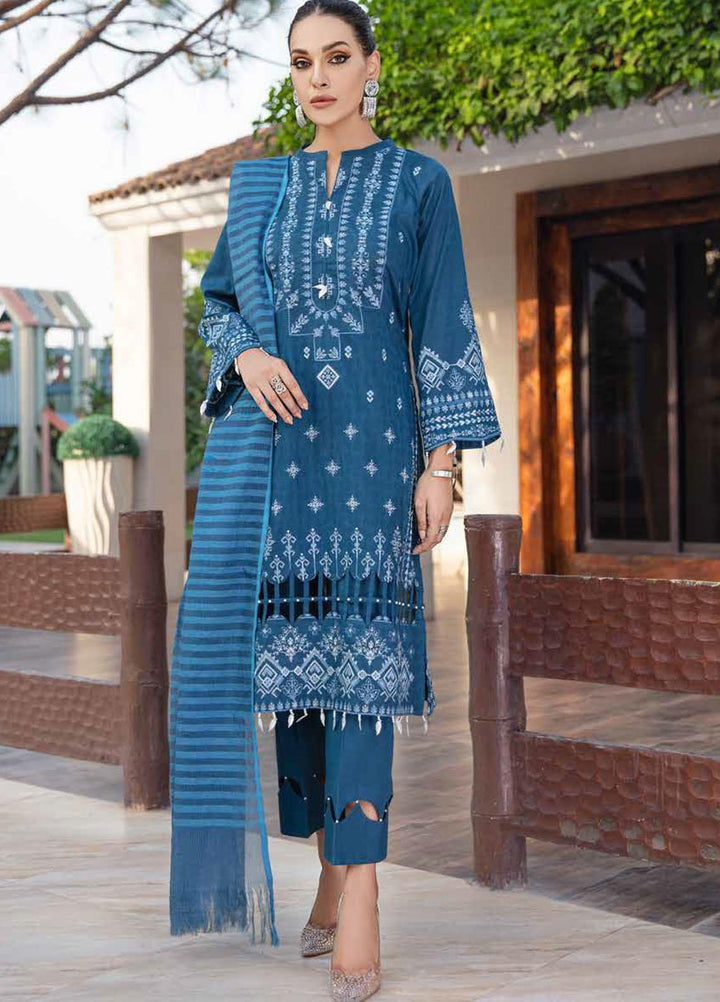Banafsheh Embroidered Lawn Suits Unstitched 3 Piece BFPEL22 BNP/16 - Summer Collection