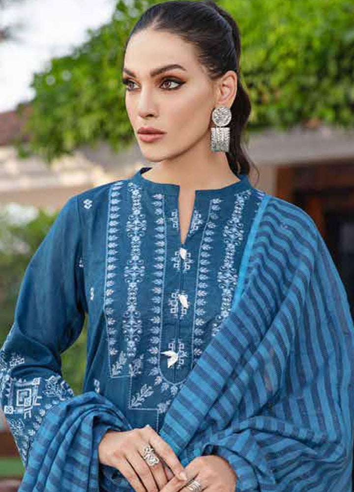 Banafsheh Embroidered Lawn Suits Unstitched 3 Piece BFPEL22 BNP/16 - Summer Collection