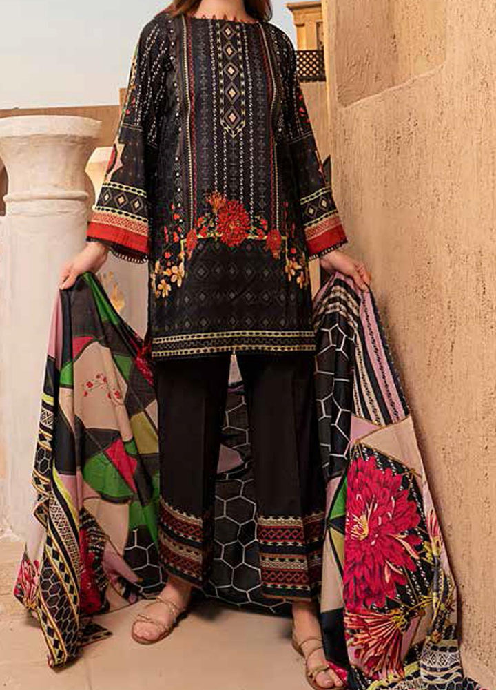 Banafsheh Printed Lawn Suits Unstitched 3 Piece BF21L 03 - Summer Collection