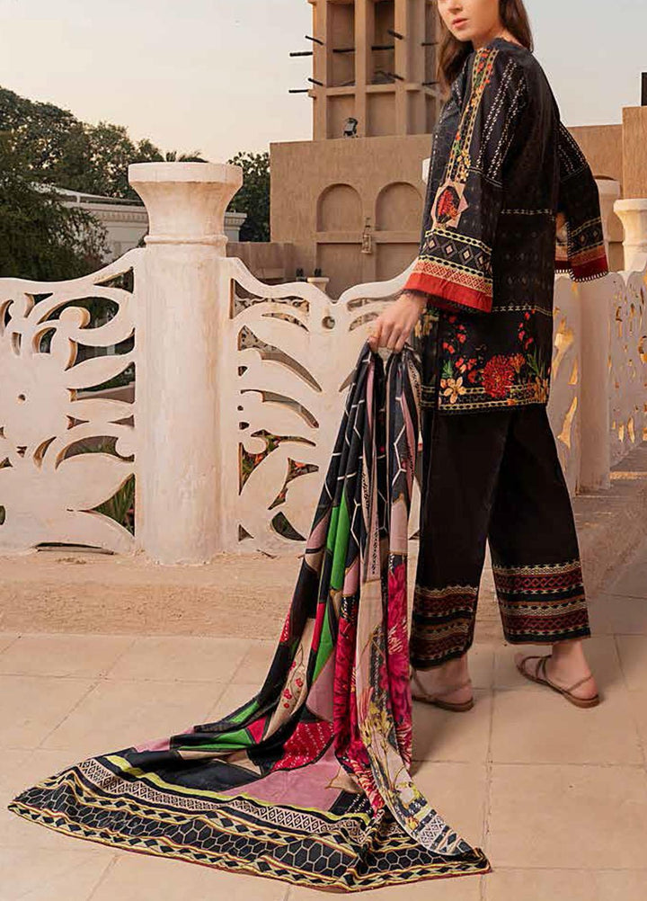 Banafsheh Printed Lawn Suits Unstitched 3 Piece BF21L 03 - Summer Collection