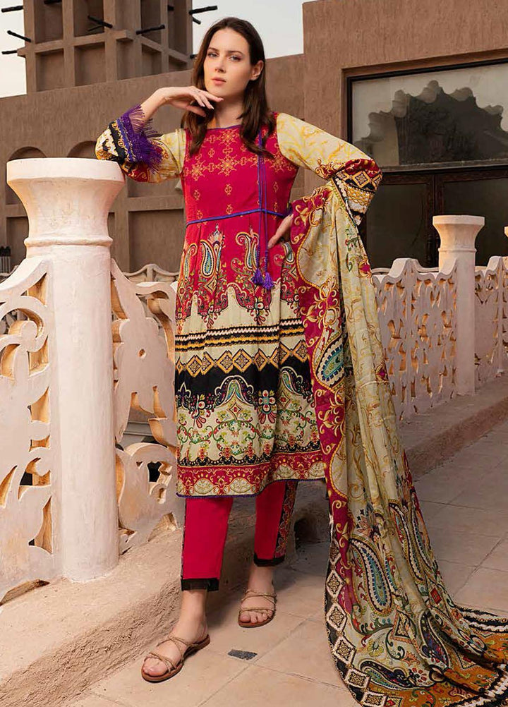 Banafsheh Printed Lawn Suits Unstitched 3 Piece BF21L 04 - Summer Collection
