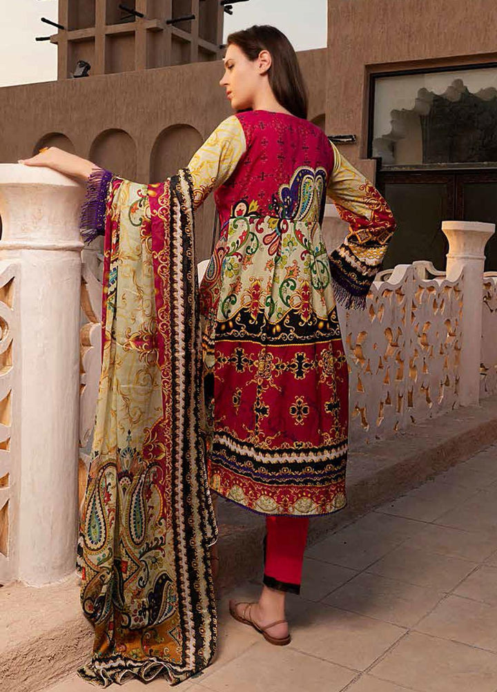 Banafsheh Printed Lawn Suits Unstitched 3 Piece BF21L 04 - Summer Collection