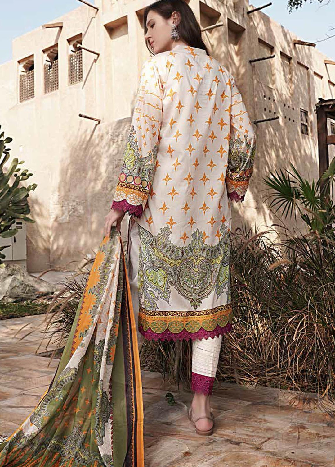 Banafsheh Printed Lawn Suits Unstitched 3 Piece BF21L 06 - Summer Collection