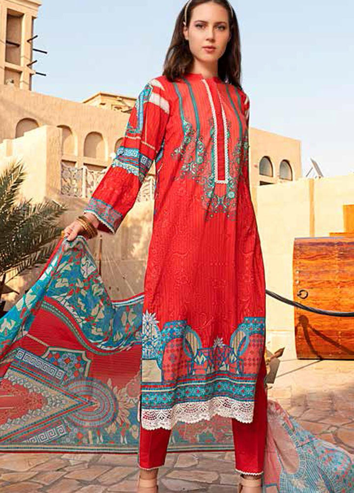 Banafsheh Printed Lawn Suits Unstitched 3 Piece BF21L 07 - Summer Collection