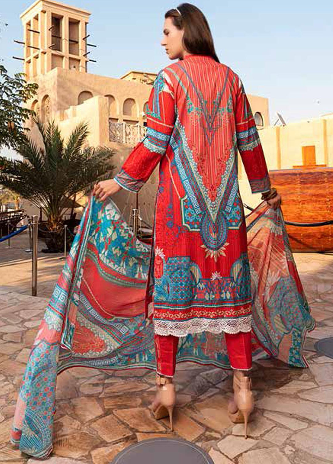Banafsheh Printed Lawn Suits Unstitched 3 Piece BF21L 07 - Summer Collection