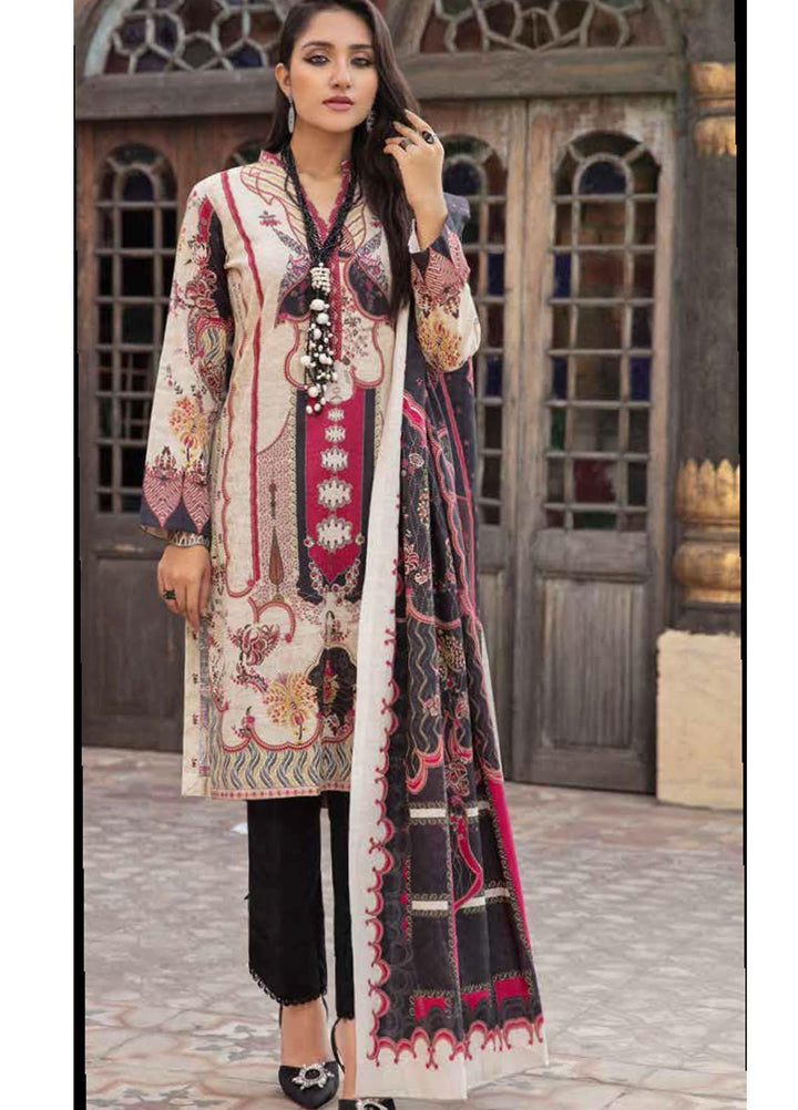 Banafsheh Digital Printed Khaddar Suits Unstitched 3 Piece BF21RK D-001 - Winter Collection