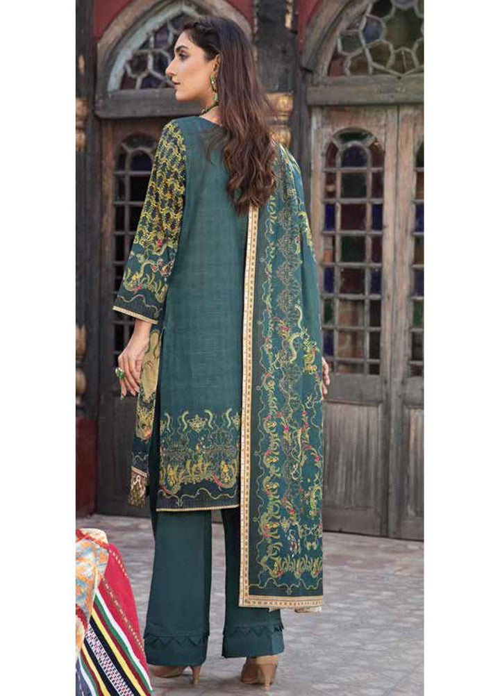 Banafsheh Digital Printed Khaddar Suits Unstitched 3 Piece BF21RK D-002 - Winter Collection