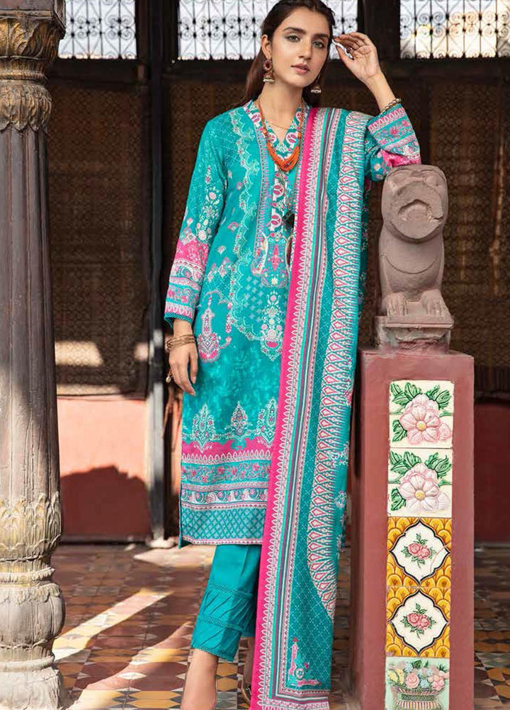 Banafsheh Digital Printed Khaddar Suits Unstitched 3 Piece BF21RK D-006 - Winter Collection