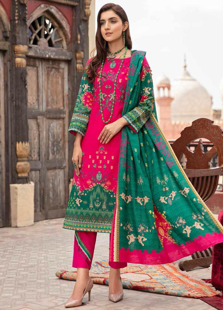 Banafsheh Digital Printed Khaddar Suits Unstitched 3 Piece BF21RK D-019 - Winter Collection