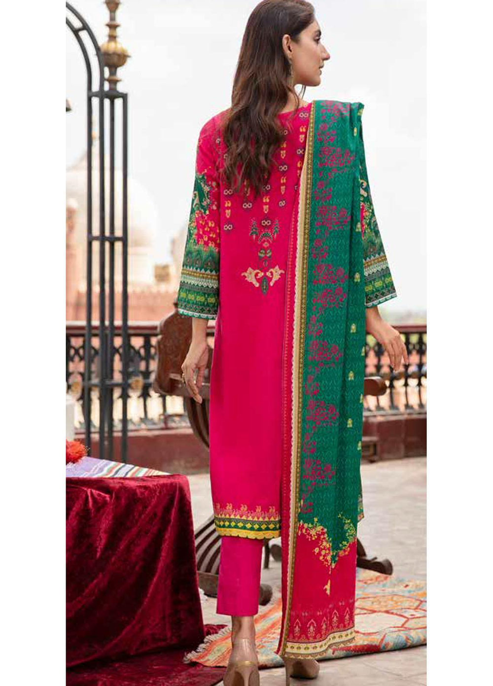 Banafsheh Digital Printed Khaddar Suits Unstitched 3 Piece BF21RK D-019 - Winter Collection