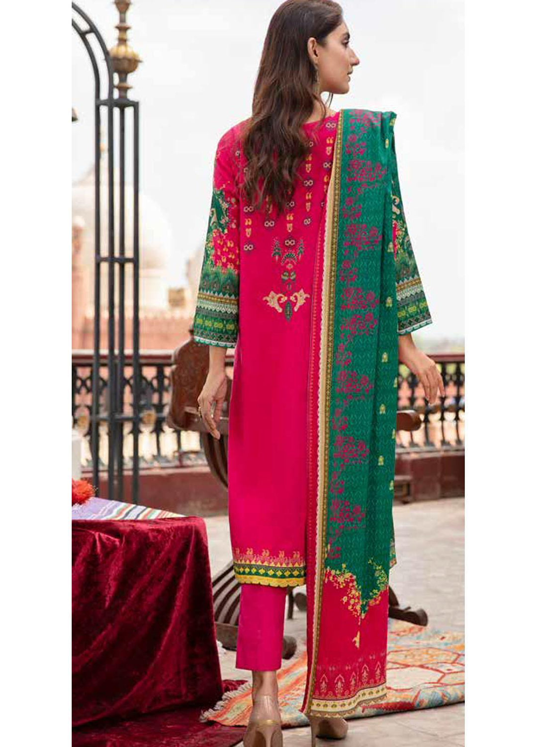 Banafsheh Digital Printed Khaddar Suits Unstitched 3 Piece BF21RK D-019 - Winter Collection