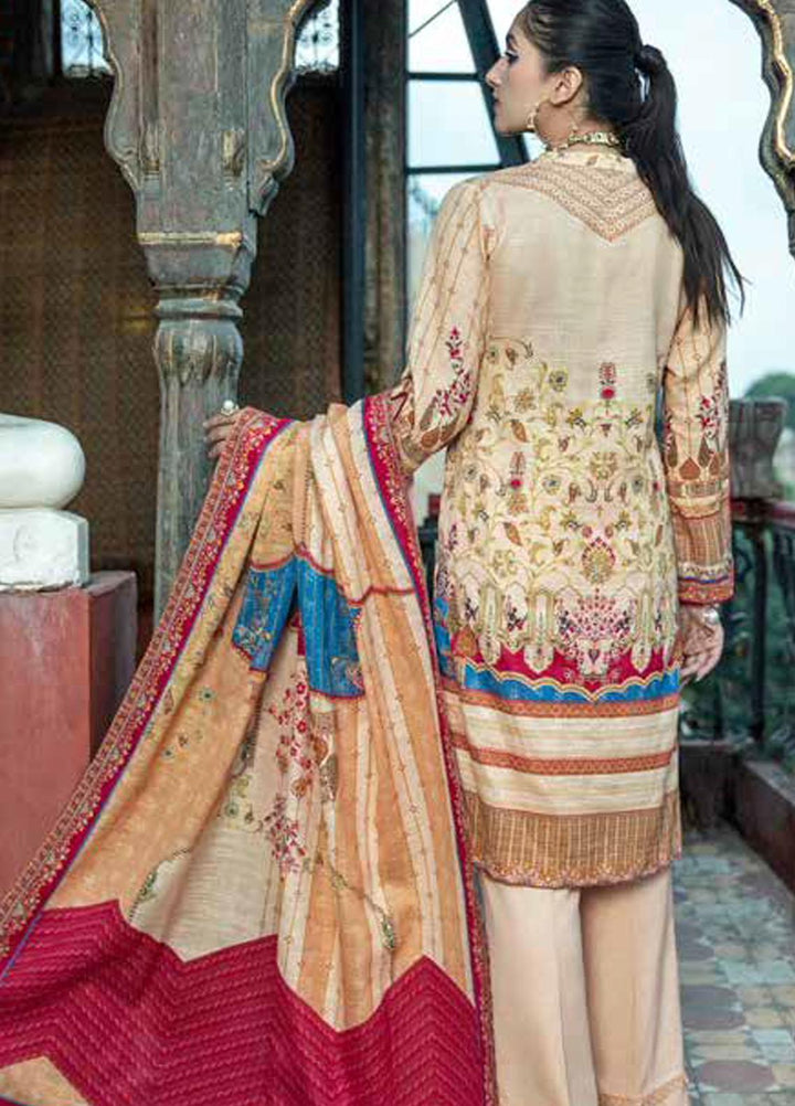 Banafsheh Digital Printed Khaddar Suits Unstitched 3 Piece BF21RK D-020 - Winter Collection