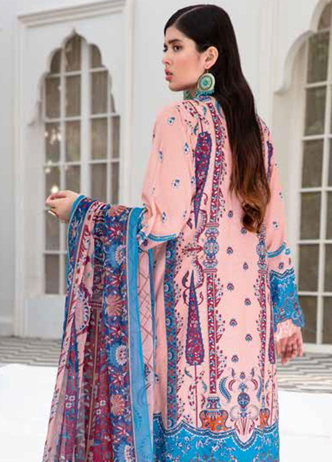 Banafsheh Printed Lawn Suits Unstitched 3 Piece BF22L BNP-02 - Summer Collection
