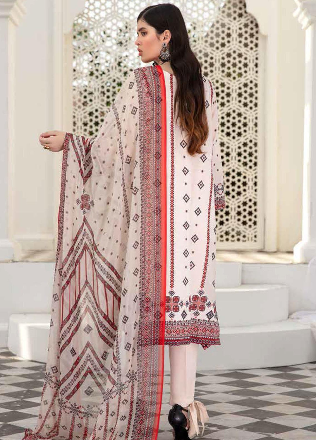 Banafsheh Printed Lawn Suits Unstitched 3 Piece BF22L BNP-04 - Summer Collection