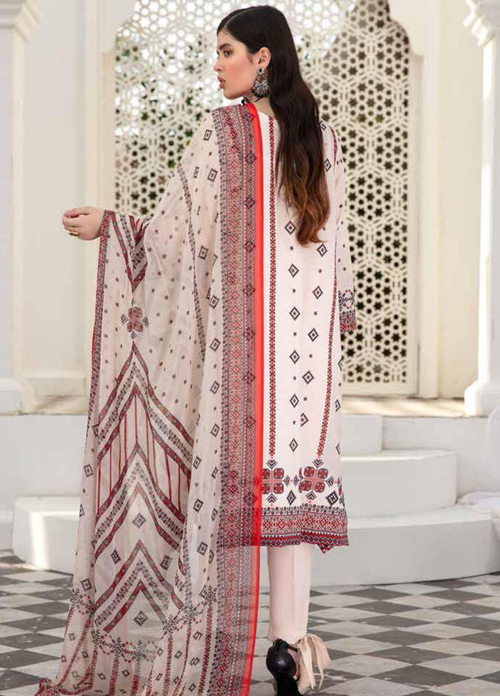 Banafsheh Printed Lawn Suits Unstitched 3 Piece BF22L BNP-04 - Summer Collection