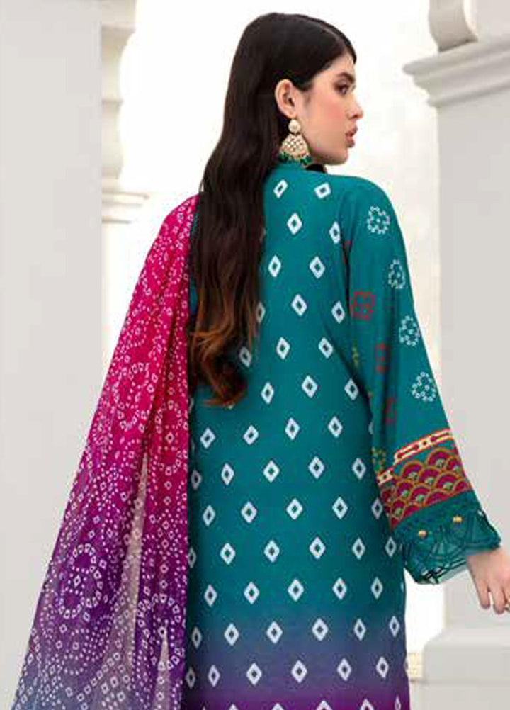 Banafsheh Printed Lawn Suits Unstitched 3 Piece BF22L BNP-06 - Summer Collection