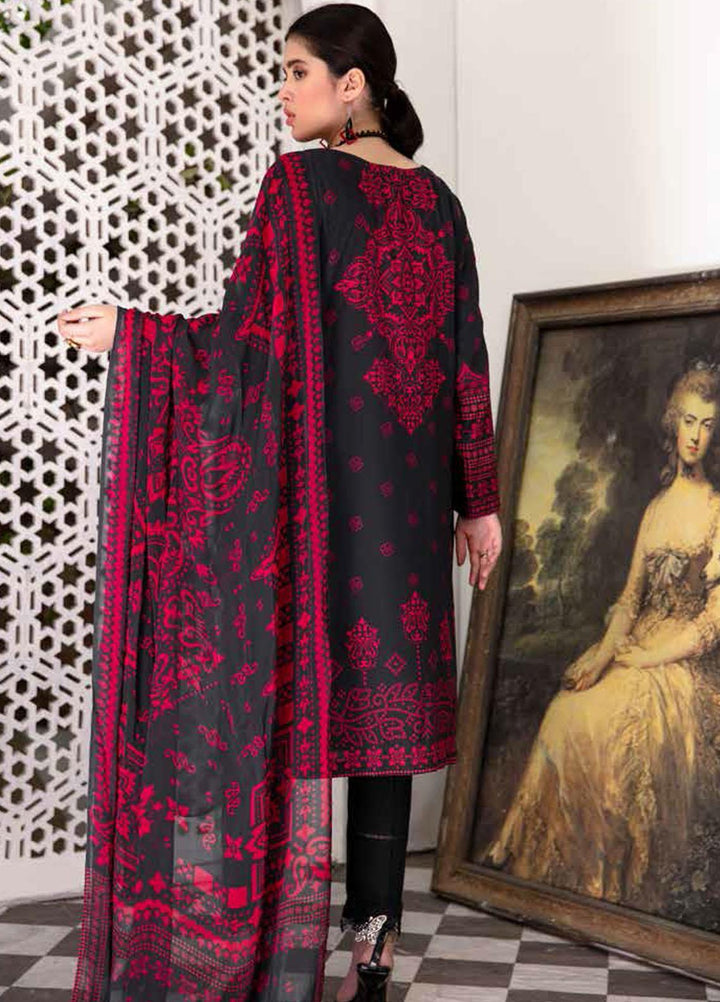 Banafsheh Printed Lawn Suits Unstitched 3 Piece BF22L BNP-08 - Summer Collection