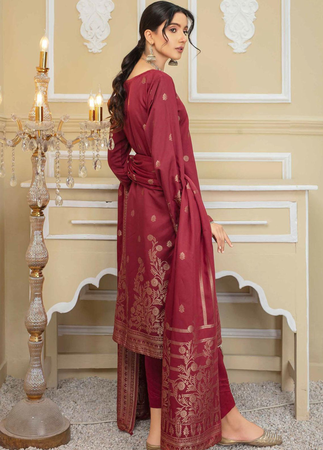 Banarsi by Aalaya Banarsi Viscose Suits Unstitched 3 Piece ALY22BN 10-Umrao - Winter Collection